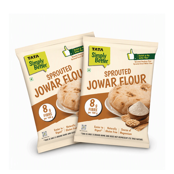 Tata Simply Better Sprouted Jowar Flour 500g x Pack of 2 - 1kg