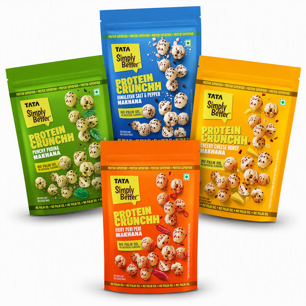 TSB Assorted Double Roasted Makhana Combo - Pack of 4 (50g x 4)